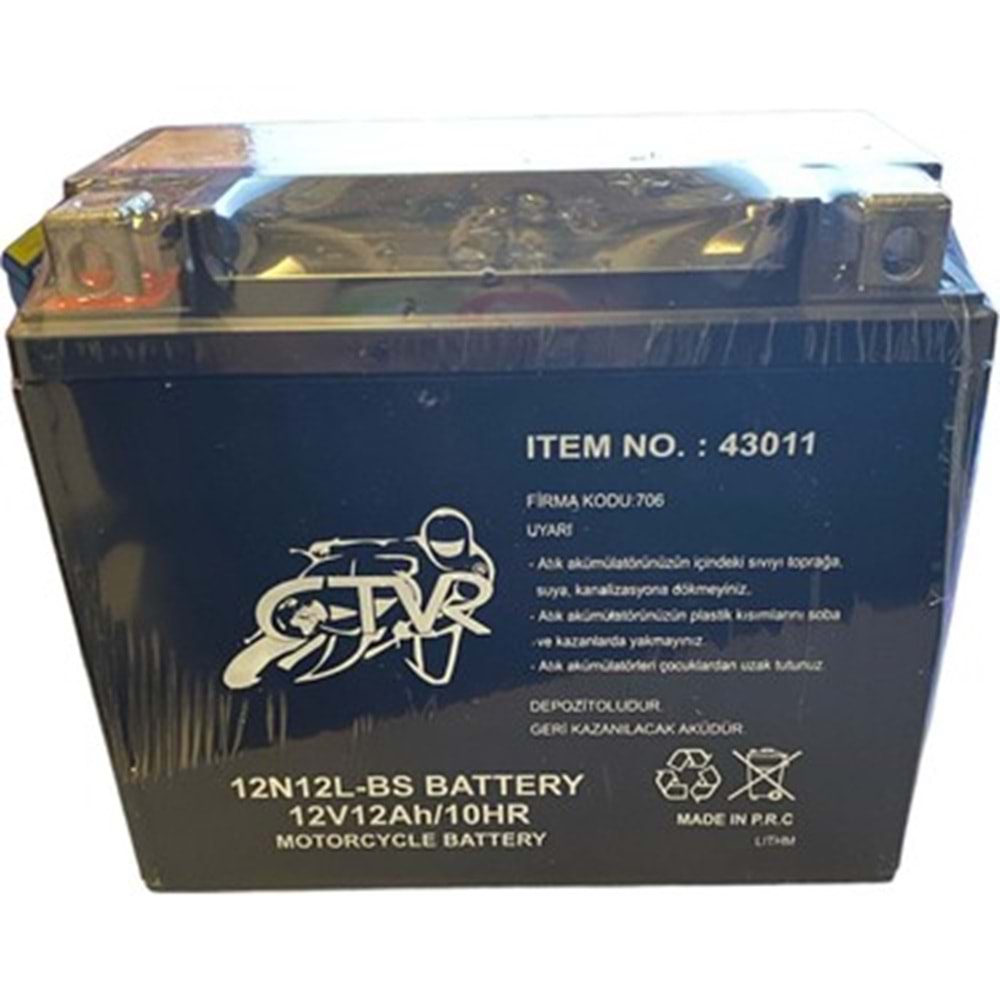 12V 12 12N12L-BS AKÜ TVR