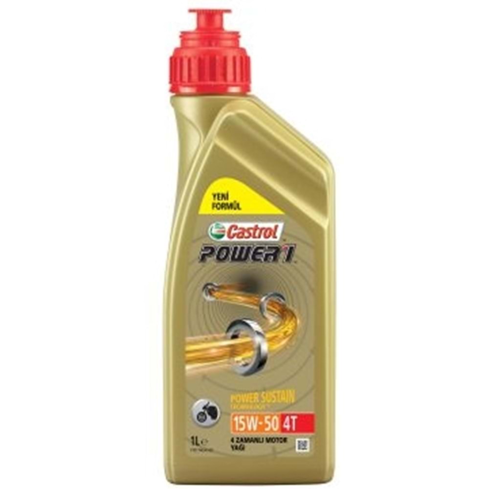 CASTROL POWER1 4T 15W-50 1LT MOTOSİKLET YAĞI
