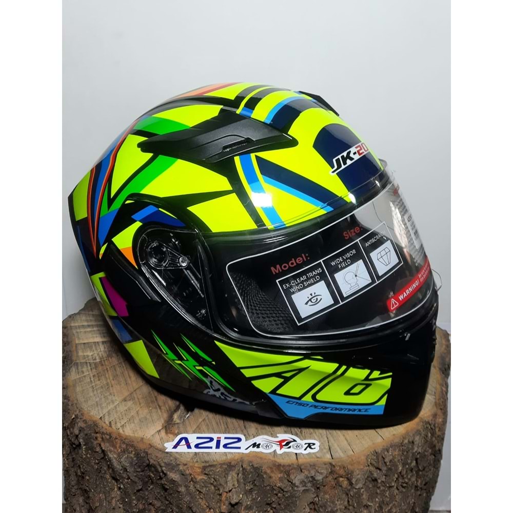 JK-20 ÇENE AÇILIR KASK RENKLİ 902-3 M BEDEN
