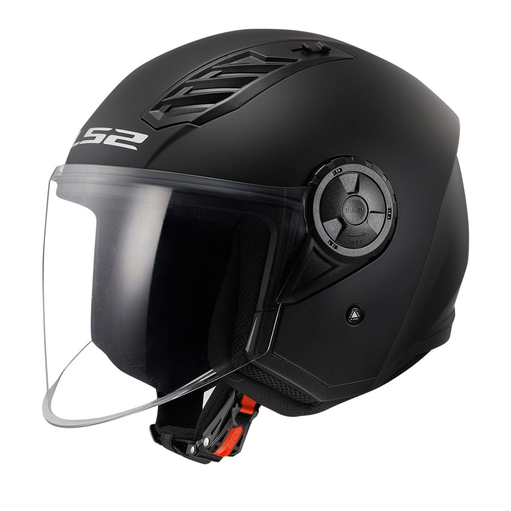 LS2 AIRFLOW 2 MAT SİYAH YARIM KASK-M