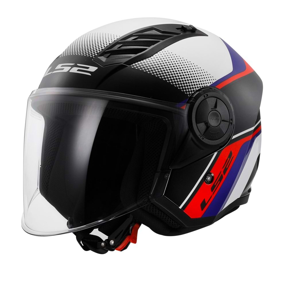 LS2 AIRFLOW 2 RUSH BEYAZ-MAVİ-KIRMIZI KASK-L