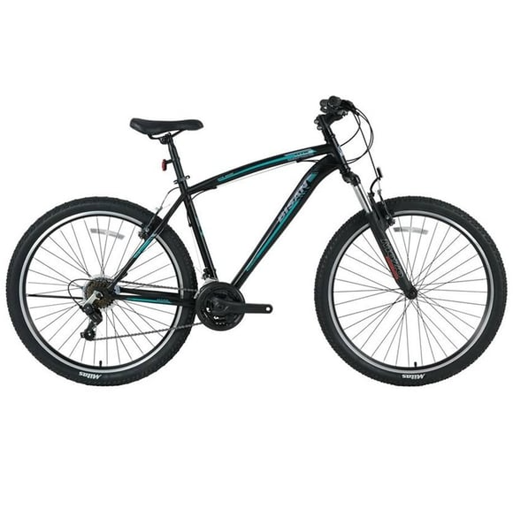 BİSAN MTS 4600 V-23 26 JANT DAĞ BİSİKLETİ MAT SİYAH - KIRMIZI