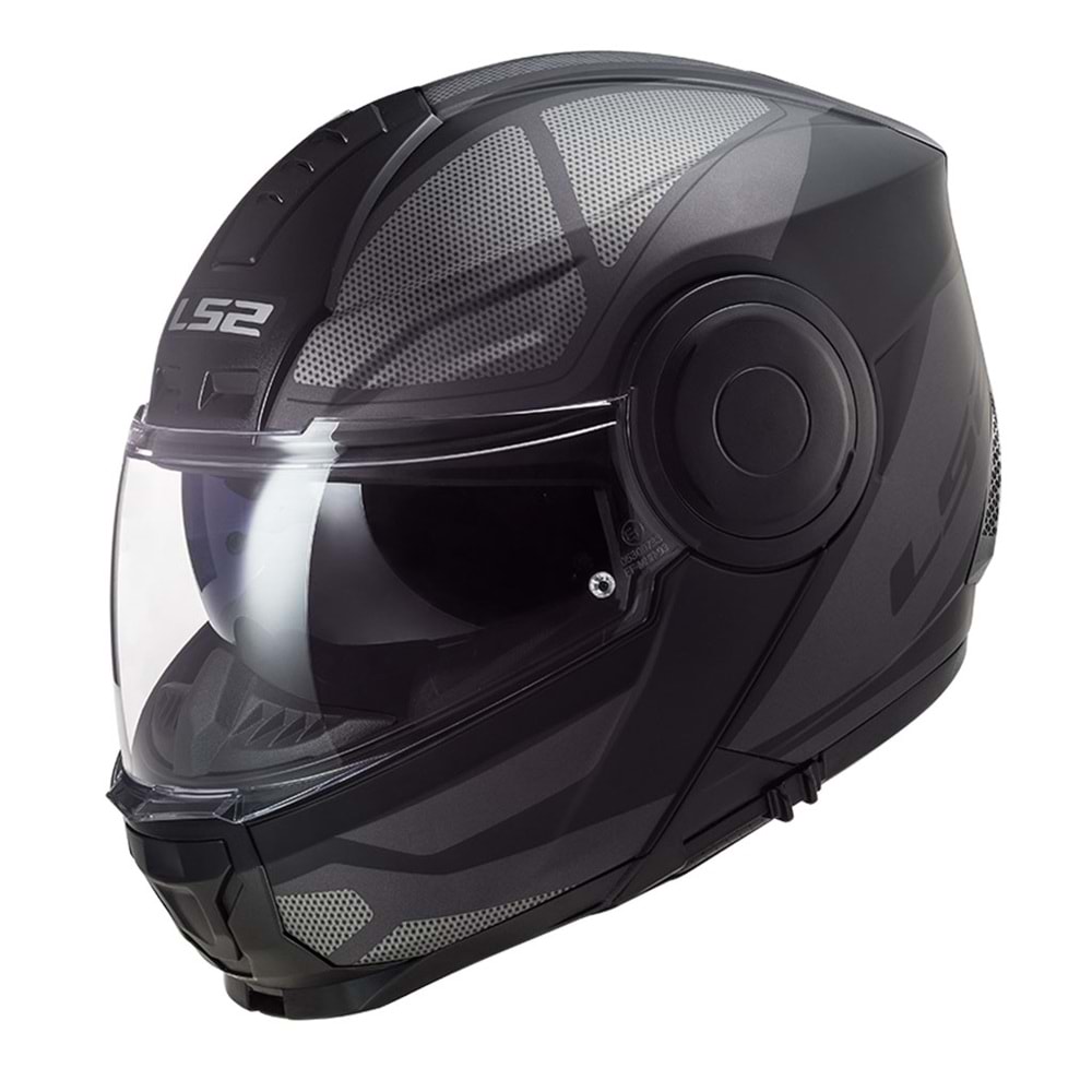 LS2 SCOPE AXIS MAT SİYAH-TITANIUM KASK M