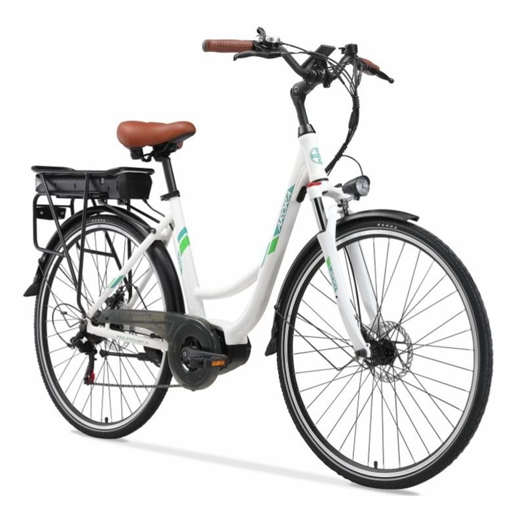 ARORA PRAG 36V11.6AH ELEKTRİKLİ BİSİKLET BEYAZ