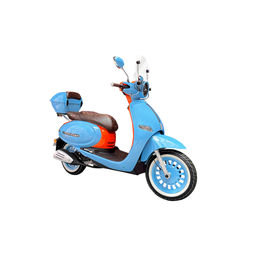 ARORA CAPPUCINO 125 SCOOTER MAVİ-TURUNCU EURO 5-2024