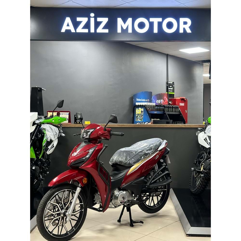 ZELSUN CUP ZLS-50 CITY PRO MOTOSİKLET KIRMIZI- BEYAZ-2024