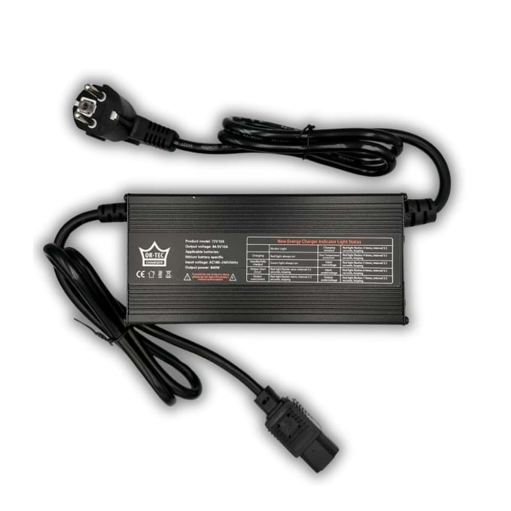 72V 60(10A) ŞARJ CİHZI E-BIKE LİTHİUM-LON