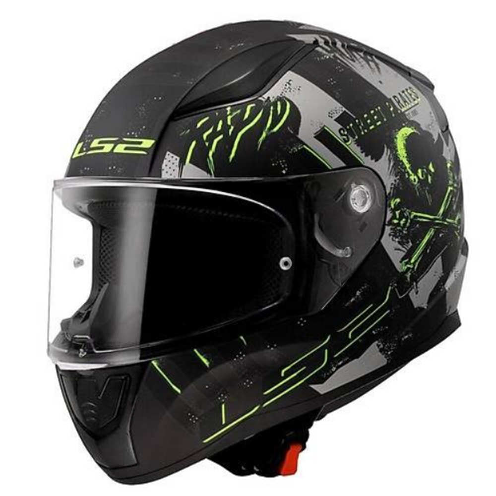 LS2 RAPID 2 PIRATES TITANIUM KASK M