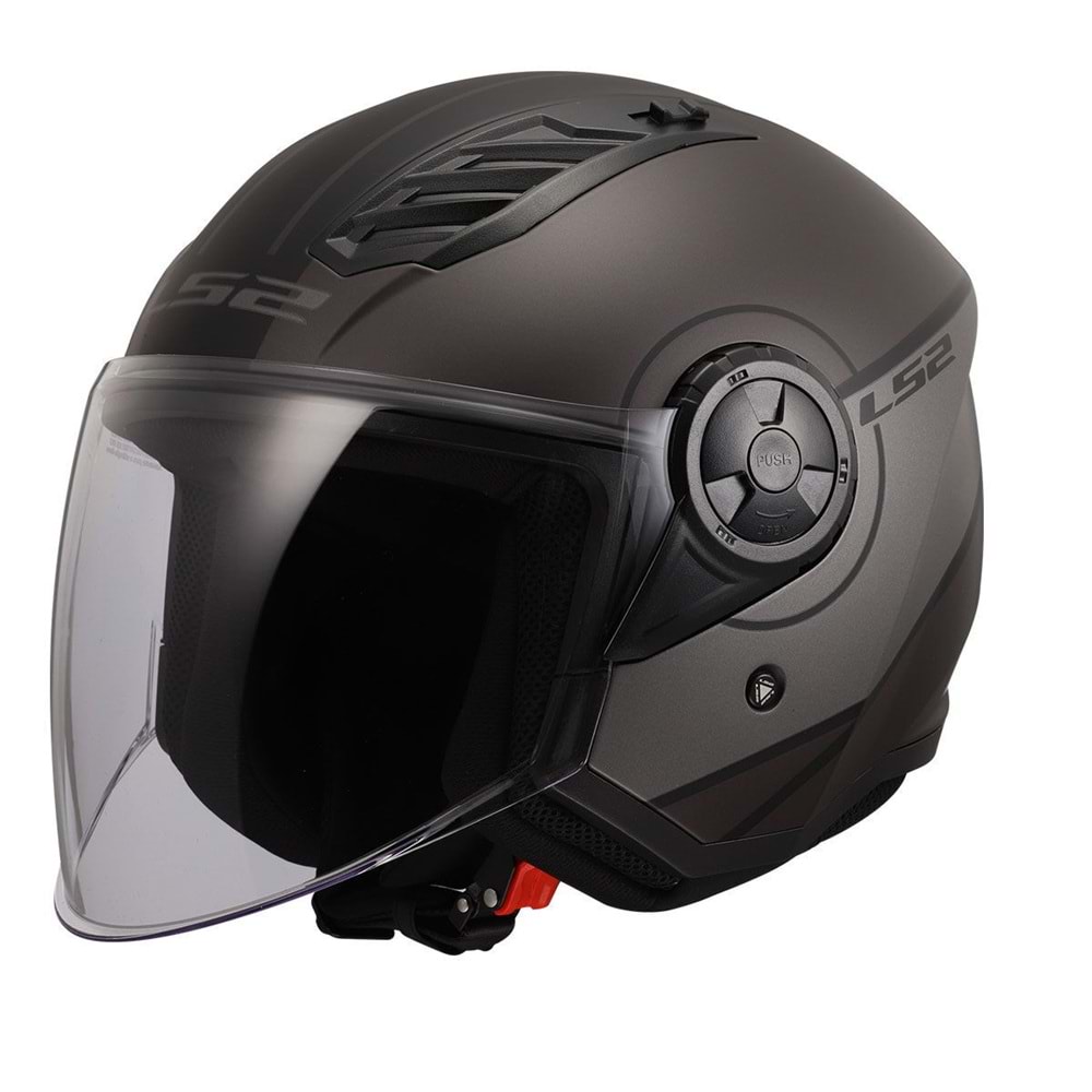 LS2 AIRFLOW SİYAH GRİ KASK - S