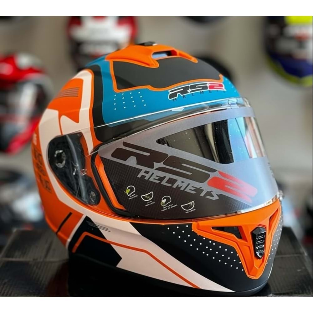 RS2 815 TURUNCU KASK XL