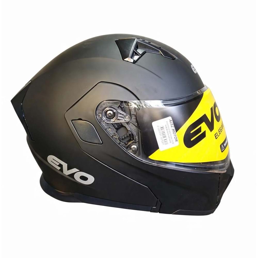 EVO ELEGANT KASK ÇENE AÇILIR MAT SİYAH L