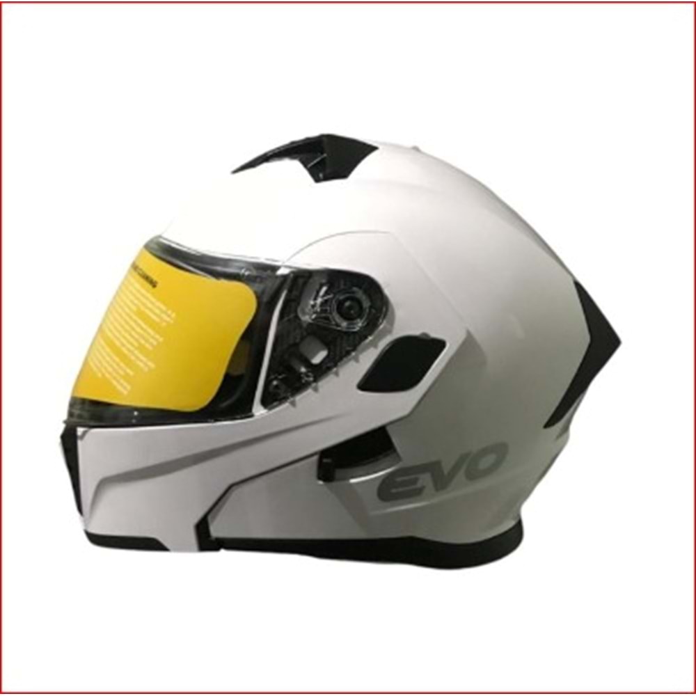 EVO ELEGANT KASK ÇENE AÇILIR MAT BEYAZ M