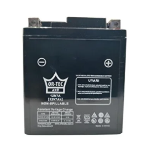 12N7A-BS DİKEY MOTORSİKLET AKÜ ORTEC