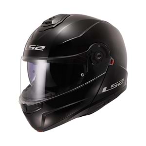 LS2 KASK ÇENE ACILIR FF325 STROBE PARLAK SİYAH L
