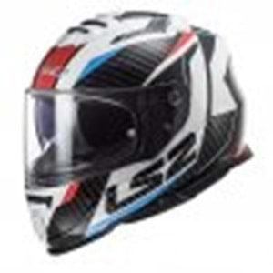 LS2 STORM RACER MAVİ-KIRMIZI KASK -S