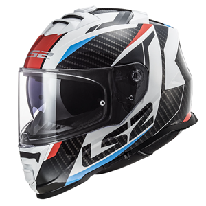 LS2 STORM RACER MAVİ-KIRMIZI KASK -S