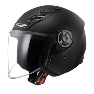 LS2 AIRFLOW 2 MAT SİYAH YARIM KASK-M