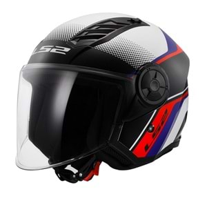 LS2 AIRFLOW 2 RUSH BEYAZ-MAVİ-KIRMIZI KASK-M