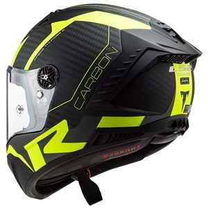 LS2 THUNDER KARBON RACING 1 MAT NEON SARI KASK-M