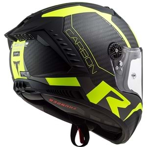 LS2 THUNDER KARBON RACING 1 MAT NEON SARI KASK-M
