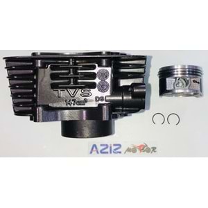 TVS RTR 150 SİLİNDİR KOMPLE PİSTON KİTİ SİYAH ORJİNAL
