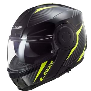 LS2 SCOPE SKID SİYAH-NEON SARI KASK M