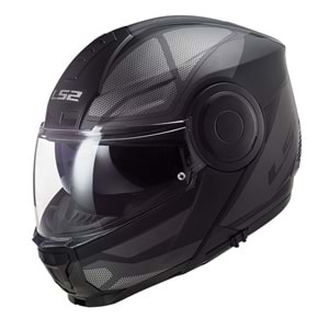 LS2 SCOPE AXIS MAT SİYAH-TITANIUM KASK M