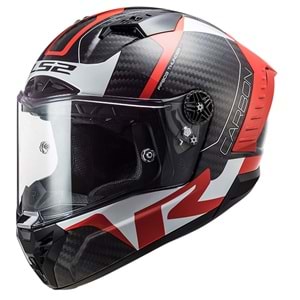 LS2 THUNDER KARBON RACING 1 KIRMIZI-BEYAZ KASK L