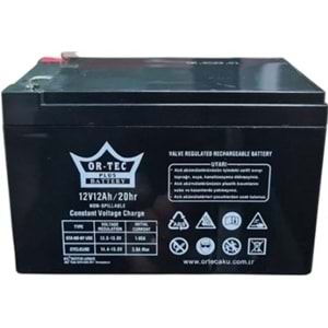 12V 12AH ELEKTRİKLİ ARABA AKÜSÜ ORTEC