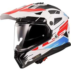 LS2 PIONEER 2 NAMIB KASK BEYAZ MAVİ KIRMIZI S