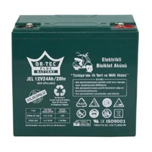 ORTEC 12V 24 JEL AH AKÜ ELETİRİKLİ BİSİKLET