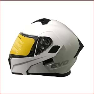 EVO ELEGANT KASK ÇENE AÇILIR MAT BEYAZ M