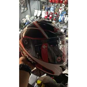 SMK TYPHOON AEGIS KAPALI KASK GRİ-BEYAZ - L