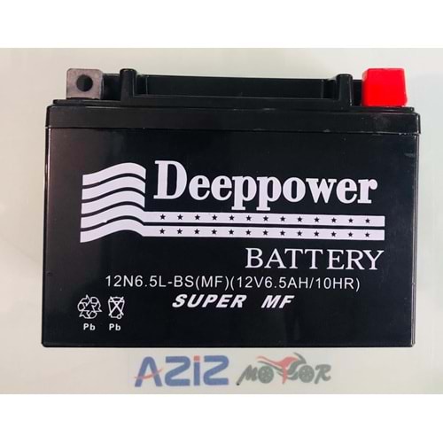 12V 6.5 AH 12N6.5L-BS MOTOSİKLET AKÜ DEEPPOWER