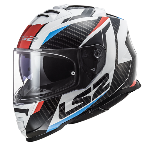 LS2 STORM RACER MAVİ-KIRMIZI KASK -S
