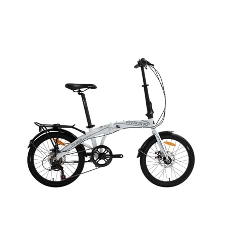 BİSAN 16 FX 3800 16 JANT KATLANIR BİSİKLET BEYAZ - TURUNCU