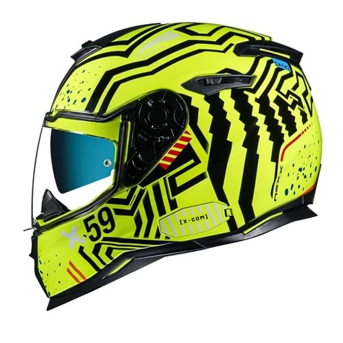 NEXX SX.100 ENIGMA NEON SARI-SİYAH KASK L