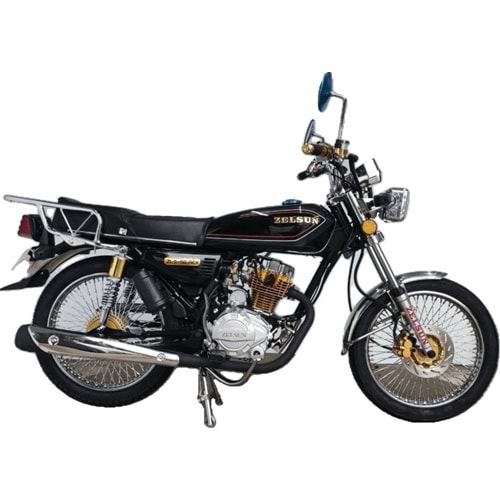 ZELSUN ZLS-50 REX MOTOSİKLET SİYAH MODİFİYE 36 TEL JANT-2024