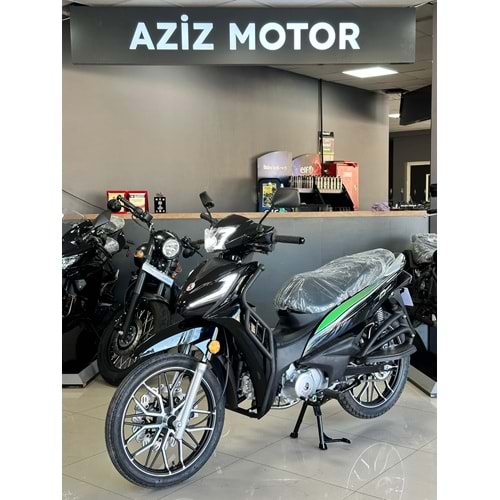 ZELSUN CUP ZLS-50 CITY PRO MOTOSİKLET SİYAH- YEŞİL-2024