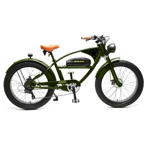 BİSAN E-RIDER-24 26 JANT ELEKTRİKLİ BİSİKLET HAKİ-SİYAH