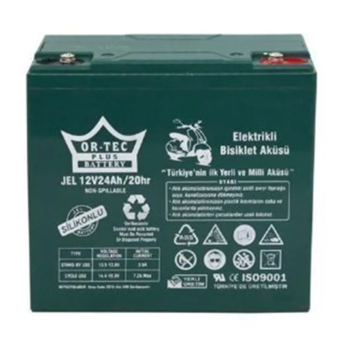 ORTEC 12V 24 JEL AH AKÜ ELETİRİKLİ BİSİKLET
