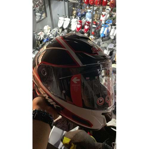 SMK TYPHOON AEGIS KAPALI KASK GRİ-BEYAZ - L