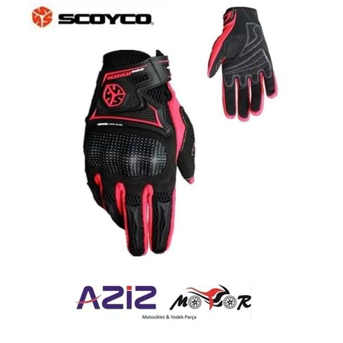 SCOYCO ELDİVEN KORUMALI YAZLIK MC 23 PEMBE XL