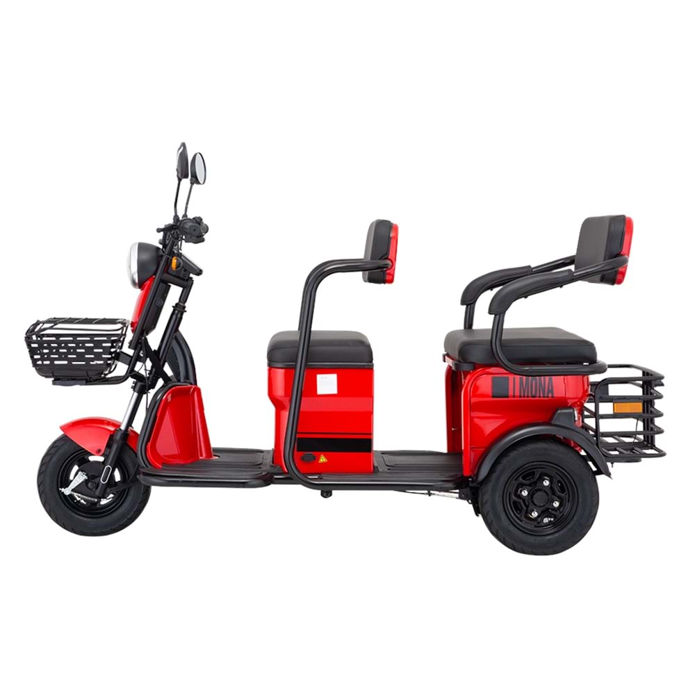 MONDİAL E-MON MONA UC TEKERLEKLI MOPET - KIRMIZI-2024