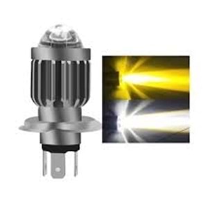 MOTOSİKLET ÖN FAR AMPULU 12V 35-35 H4 TAIYI LED 3 FİŞLİ