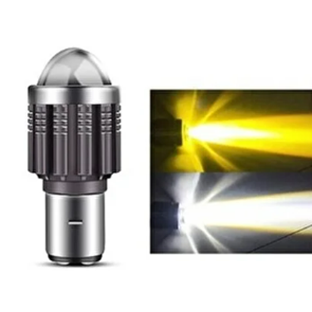 MOTOSİKLET ÖN FAR AMPULU 12V 35-35 TAIYI LED 2 FİŞLİ