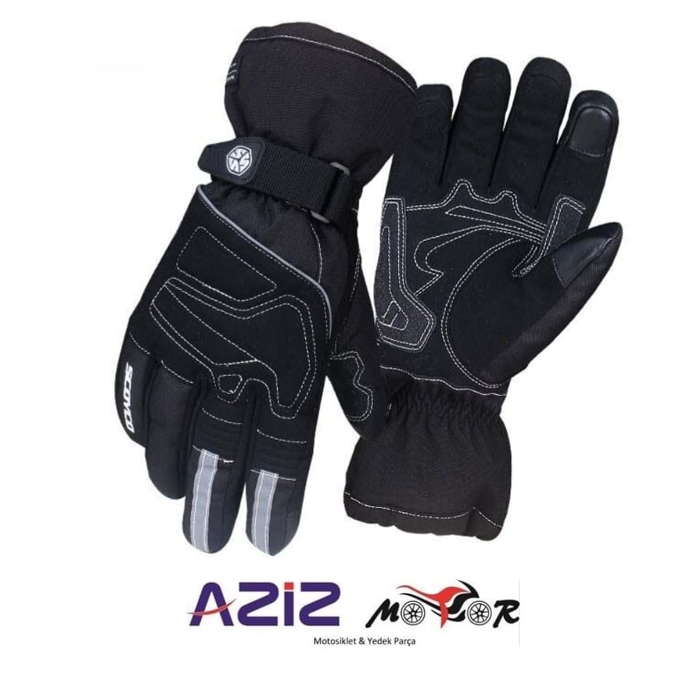 SCOYCO MC30-0235 KIŞLIK ELDİVEN SİYAH S