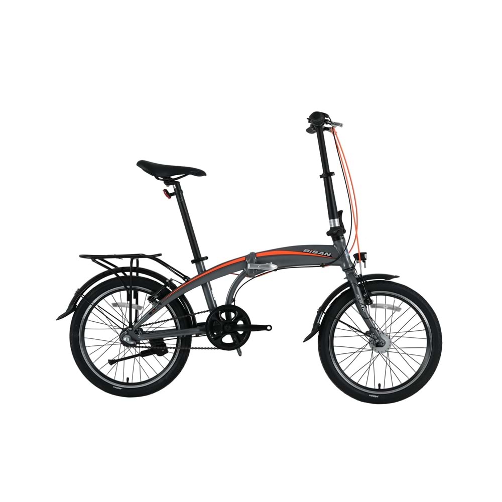BİSAN 20 FX 3500 - NX3 20 JANT KATLANIR BİSİKLET GRİ - TURUNCU