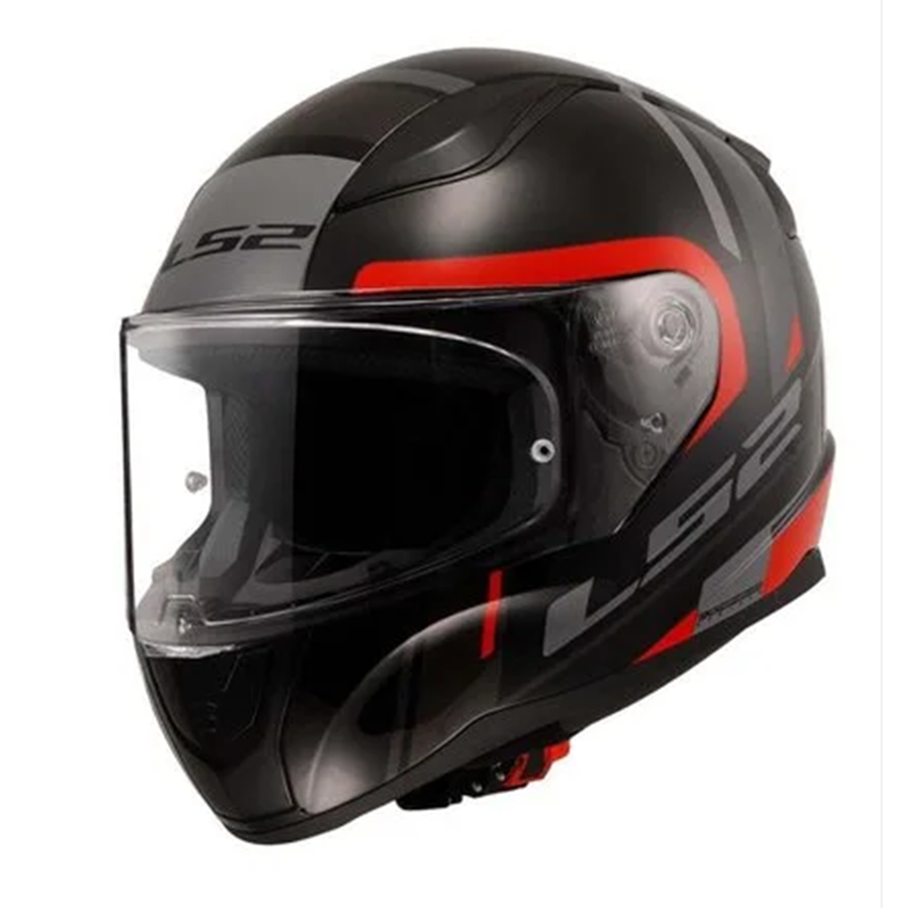LS2 RAPID 2 CHOS SİYAH-KIRMIZI KASK M