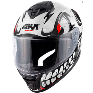 GIVI 50.X BONES BEYAZ-KIRMIZI KASK L